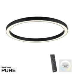 Neuhaus PURE® LED Deckenleuchte PURE Lines Round, graphite, 70cm, CCT, Fernbedienung