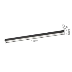 Neuhaus PURE® LED Deckenleuchte PURE Lines Straight graphite dimmbar