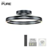 Neuhaus PURE® LED Deckenleuchte PURE Loop, mystic grey, Fernbedienung