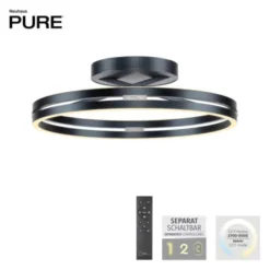 Neuhaus PURE® LED Deckenleuchte PURE Loop, mystic grey, Fernbedienung