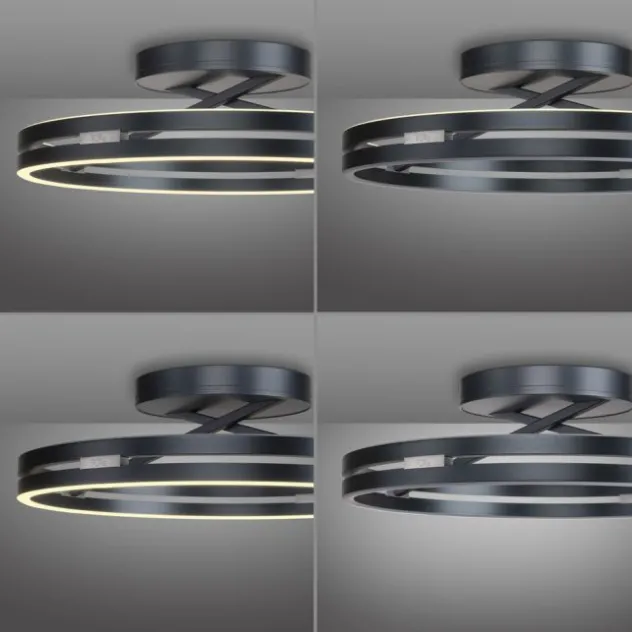 Neuhaus PURE® LED Deckenleuchte PURE Loop, mystic grey, Fernbedienung