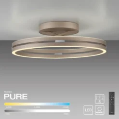 Neuhaus PURE® LED Deckenleuchte PURE Loop, bronce, dimmbar, Fernbedienung