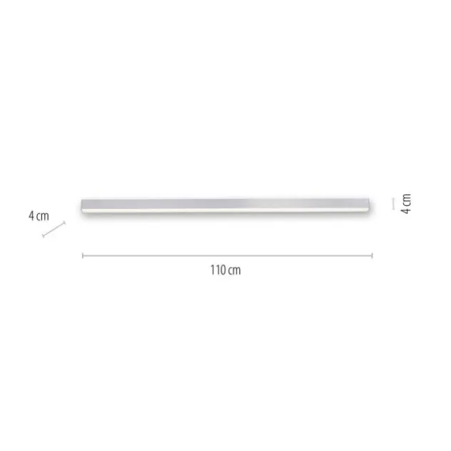 Neuhaus PURE® LED Deckenleuchte PURE Lines Straight diamond, (alu) linear