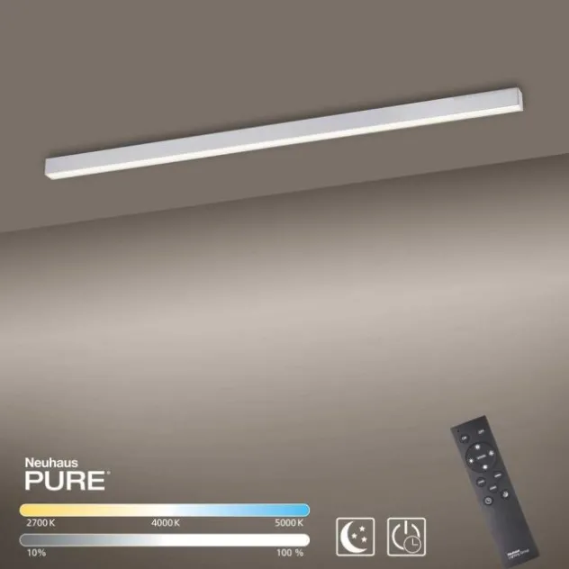 Neuhaus PURE® LED Deckenleuchte PURE Lines Straight diamond, (alu) linear