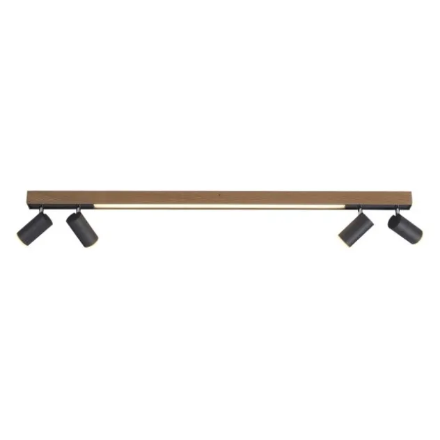 Neuhaus PURE® LED Deckenleuchte PURE Lines Spot, oak/graphite, dimmbar, CCT, drehbar