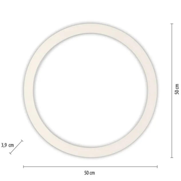 Neuhaus PURE® LED Deckenleuchte PURE Lines Round, diamond (alu), 50 cm, dimmbar