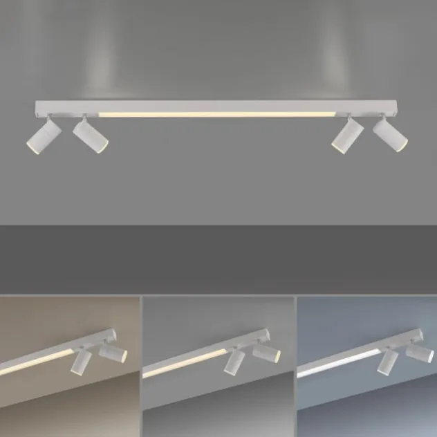 Neuhaus PURE® LED Deckenleuchte PURE Lines Spot, snow, dimmbar, Funk-Fernbedienung