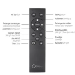 Neuhaus PURE® LED Deckenleuchte PURE Lines Spot, snow, dimmbar, Funk-Fernbedienung
