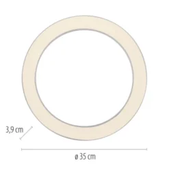 Neuhaus PURE® LED Deckenleuchte PURE Lines round, snow, 35 cm, dimmbar