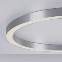 Neuhaus PURE® LED Deckenleuchte PURE Lines Round, diamond (alu), 70x70, dimmbar, FB