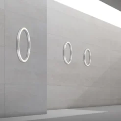 Neuhaus PURE® LED Deckenleuchte PURE Lines Round, diamond (alu), 70x70, dimmbar, FB