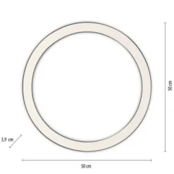 Neuhaus PURE® LED Deckenleuchte PURE Lines Round, graphite, 50cm, dimmbar, CCT