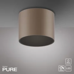 Neuhaus PURE® LED Deckenleuchte PURE Point, bronce, Indoor, dimmbar