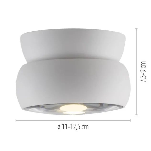Neuhaus PURE® LED Deckenleuchte PURE Move, snow, dimmbar, dreh- und schwenkbar, Tronicdimmer