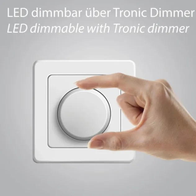 Neuhaus PURE® LED Deckenleuchte PURE Move, snow, dimmbar, dreh- und schwenkbar, Tronicdimmer