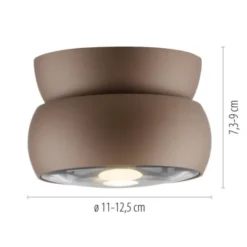 Neuhaus PURE® LED Deckenleuchte PURE Move, bronce, Tronicdimmer, dreh- schwenkbar