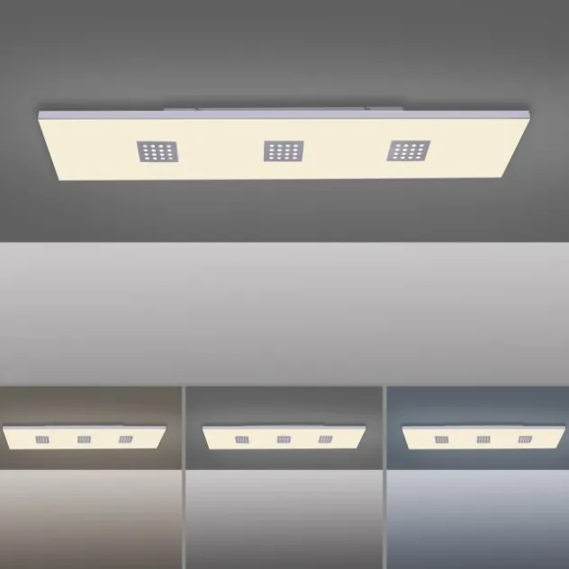 Neuhaus PURE® LED Deckenleuchte PURE Neo, aluminium gebürstet, 120x30cm, dimmbar