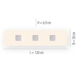 Neuhaus PURE® LED Deckenleuchte PURE Neo, aluminium gebürstet, 120x30cm, dimmbar