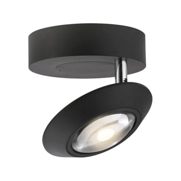 Neuhaus PURE® LED Deckenleuchte PURE Oculis, black pearl , Tronicdimmer, dreh+schwenkbar
