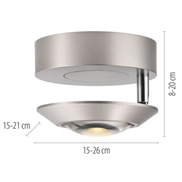 Neuhaus PURE® LED Deckenleuchte PURE Oculis, diamond, Tronicdimmer, dreh+schwenkbar