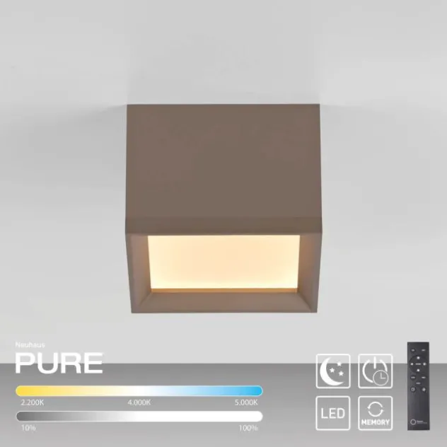 Neuhaus PURE® LED Deckenleuchte PURE Manhattan,bronce