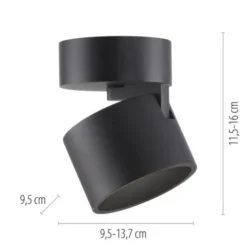 Neuhaus PURE® LED Deckenleuchte PURE Cup, black pearl, dimmbar, dreh- und schwenkbar