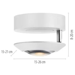 Neuhaus PURE® LED Deckenleuchte PURE Oculis, snow, Tronicdimmer, dreh+schwenkbar
