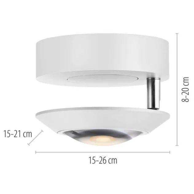 Neuhaus PURE® LED Deckenleuchte PURE Oculis, snow, Tronicdimmer, dreh+schwenkbar