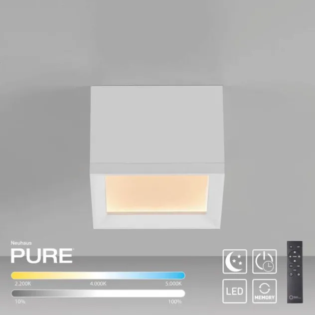 Neuhaus PURE® LED Deckenleuchte PURE Manhattan,snow