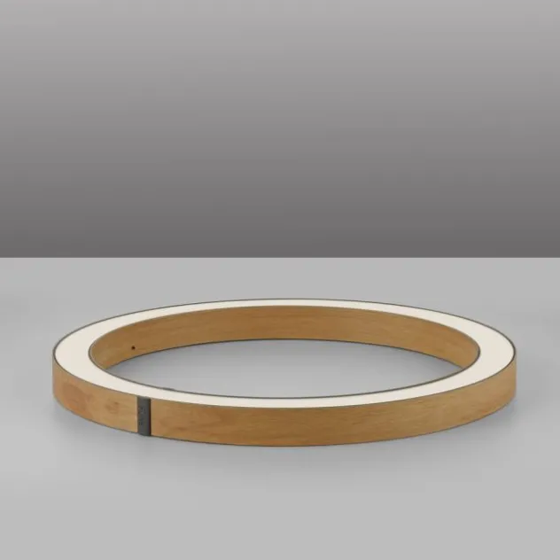 Neuhaus PURE® LED Deckenleuchte PURE LINES ROUND, Eiche geölt, 50 cm, dimmbar
