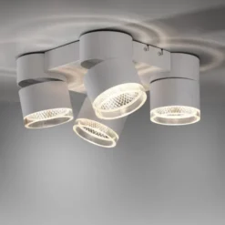 Neuhaus PURE® LED Deckenleuchte PURE Nola weiß 4 flammig drehbar dimmbar