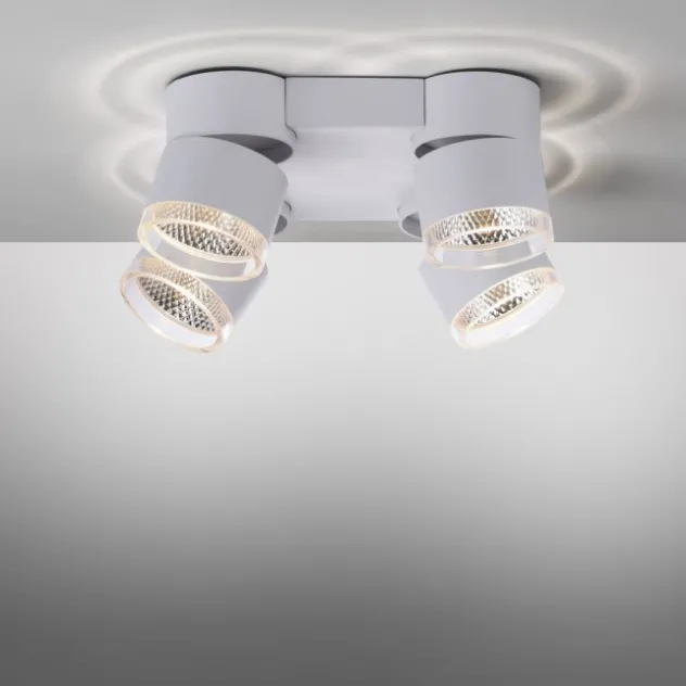 Neuhaus PURE® LED Deckenleuchte PURE Nola weiß 4 flammig drehbar dimmbar