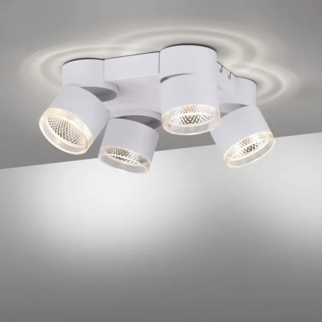Neuhaus PURE® LED Deckenleuchte PURE Nola weiß 4 flammig drehbar dimmbar