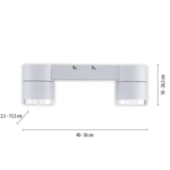 Neuhaus PURE® LED Deckenleuchte PURE Nola weiß 2 flammig drehbar dimmbar
