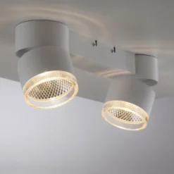 Neuhaus PURE® LED Deckenleuchte PURE Nola weiß 2 flammig drehbar dimmbar