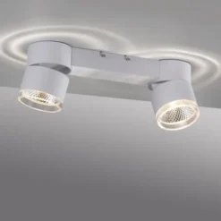 Neuhaus PURE® LED Deckenleuchte PURE Nola weiß 2 flammig drehbar dimmbar