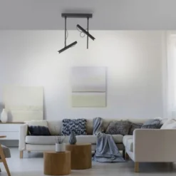 Neuhaus PURE® LED Deckenleuchte PURE Tutua, 2-flammig, schwarz, drehbar