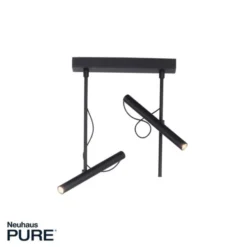 Neuhaus PURE® LED Deckenleuchte PURE Tutua, 2-flammig, schwarz, drehbar