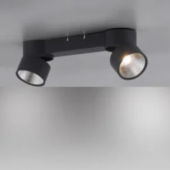 Neuhaus PURE® LED Deckenleuchte PURE Nola, schwarz, 2-flammig, drehbar, dimmbar