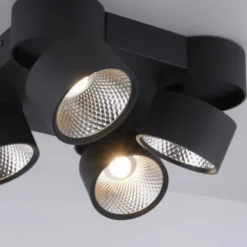 Neuhaus PURE® LED Deckenleuchte PURE Nola, schwarz, 4-flammig, drehbar, dimmbar