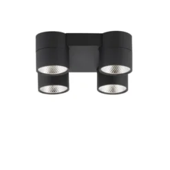 Neuhaus PURE® LED Deckenleuchte PURE Nola, schwarz, 4-flammig, drehbar, dimmbar