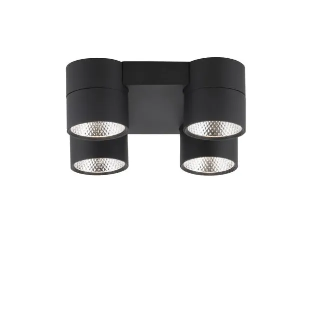 Neuhaus PURE® LED Deckenleuchte PURE Nola, schwarz, 4-flammig, drehbar, dimmbar