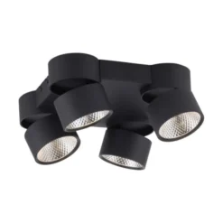 Neuhaus PURE® LED Deckenleuchte PURE Nola, schwarz, 4-flammig, drehbar, dimmbar