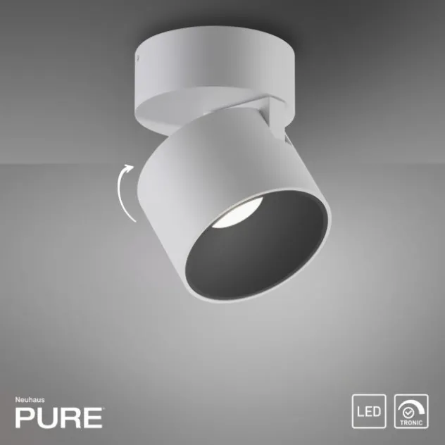 Neuhaus PURE® LED Deckenleuchte PURE Cup, snow (weiß), dimmbar, dreh und schwenkbar