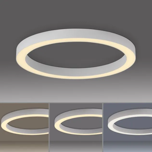 Neuhaus PURE® LED Deckenleuchte PURE Lines Round, snow ,dimmbar, Funk-FB,
