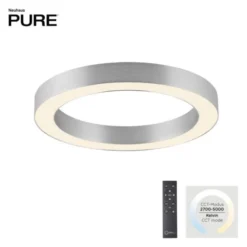 Neuhaus PURE® LED Deckenleuchte PURE Lines Round, diamond (alu), 35 cm, dimmbar