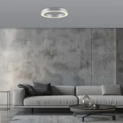 Neuhaus PURE® LED Deckenleuchte PURE Lines Round, diamond (alu), 35 cm, dimmbar
