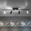 Neuhaus PURE® LED Deckenstrahler PURE Mira, black pearl, 4-flammig, dimmbar, CCT