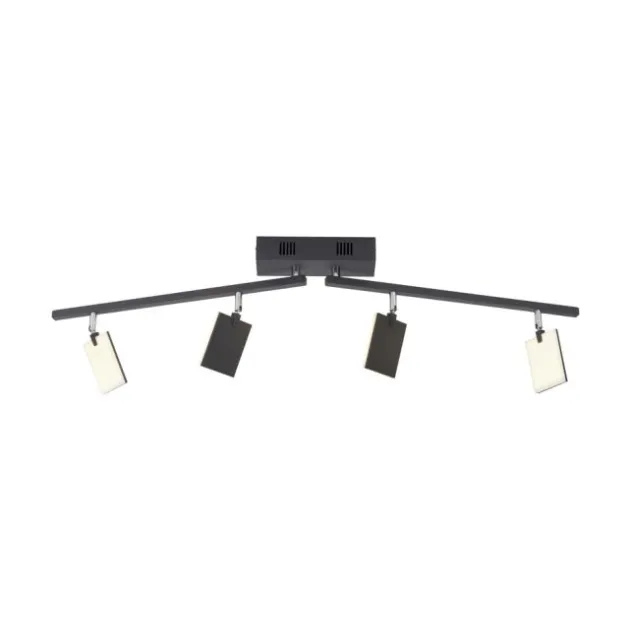 Neuhaus PURE® LED Deckenstrahler PURE Mira, black pearl, 4-flammig, dimmbar, CCT