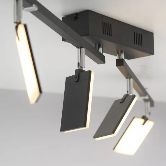 Neuhaus PURE® LED Deckenstrahler PURE Mira, black pearl, 4-flammig, dimmbar, CCT